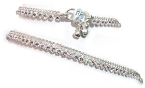 Silver Plated Anklet (ANSPSTRWS)