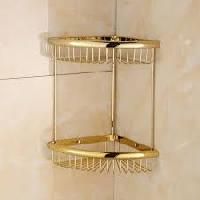 brass corner shelf