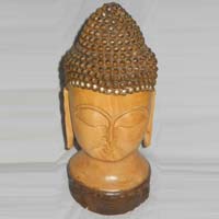 Wooden Buddha Head