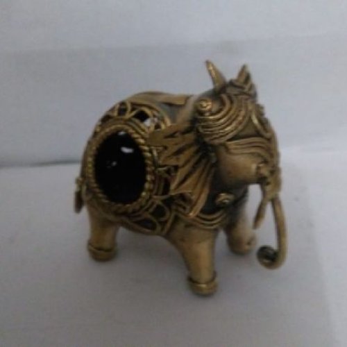 Brass Elephant Sculpture