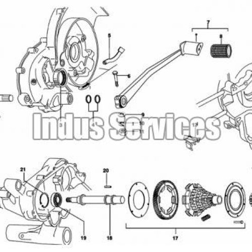 Kickstarter & Countershaft Assembly
