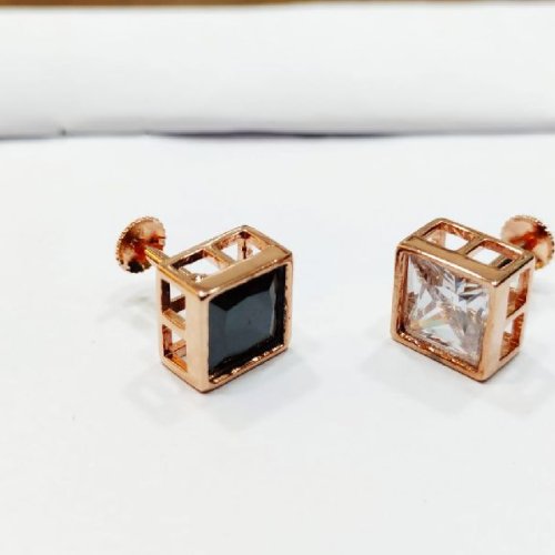 925 Sterling Silver South Screw Tops Solitaire