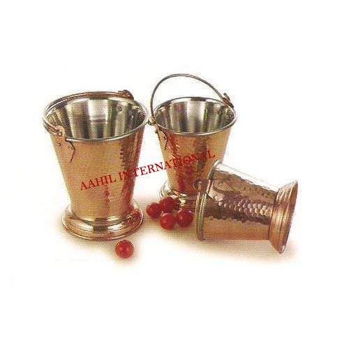 Copper Steel Serving Bucket