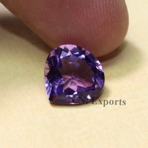 Brazil Amethyst Faceted Heart Gemstones