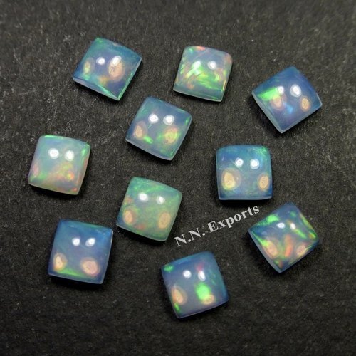 Ethiopian Opal Cabochon Square Gemstone