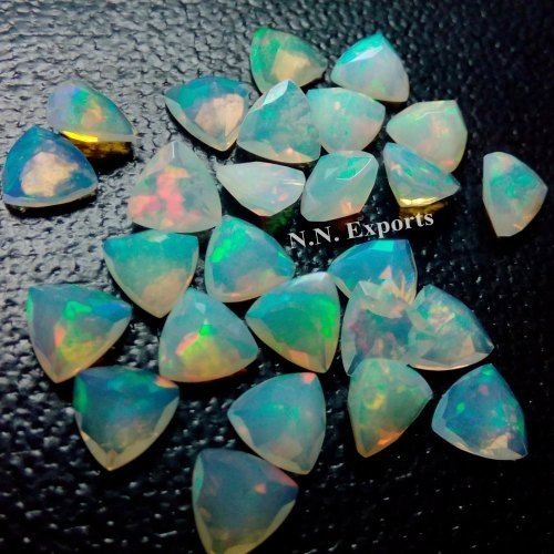 Ethiopian Opal Faceted Trillion Gemstone