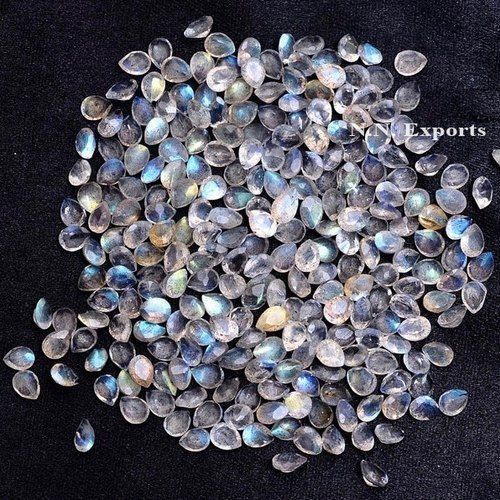 Labradorite Faceted Pear Gemstone