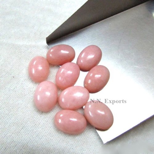 Pink Opal Cabochon Oval Gemstone