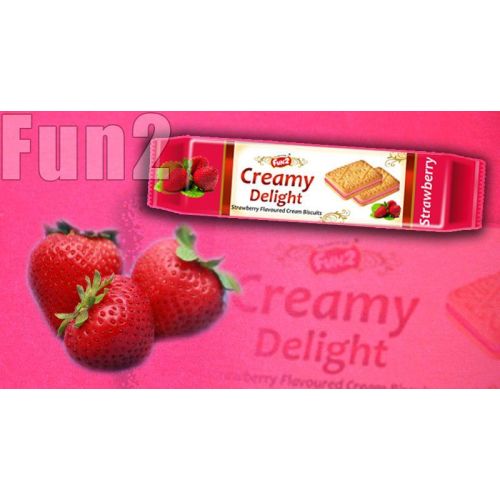 Strawberry Cream Biscuits