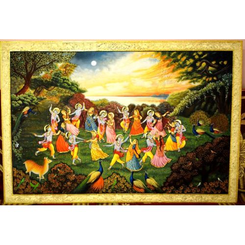 Krishna Radha Tanjore Painting