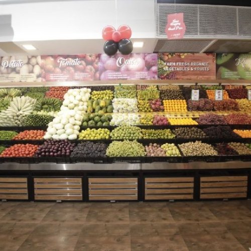 Supermarket Vegetable Display Rack
