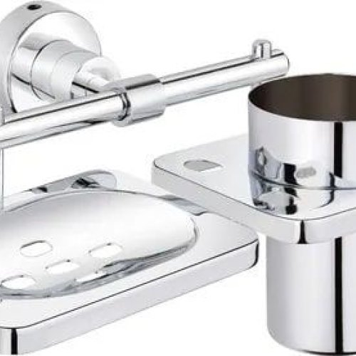 SS Tumbler and Soap Dish