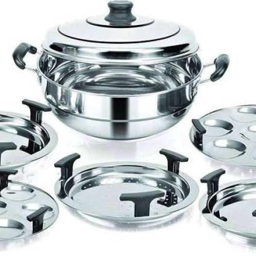 Stainless Steel Induction Bottom Multi Kadai Set