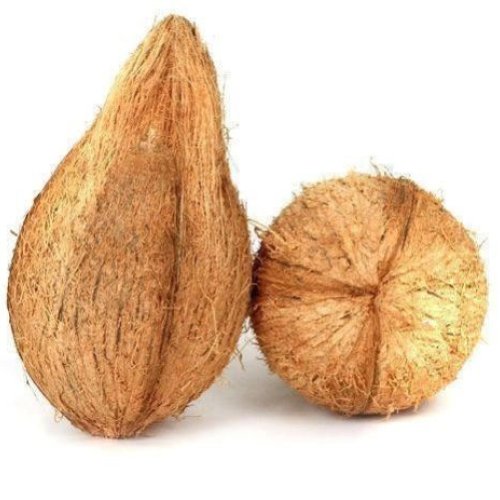 semi husked coconut