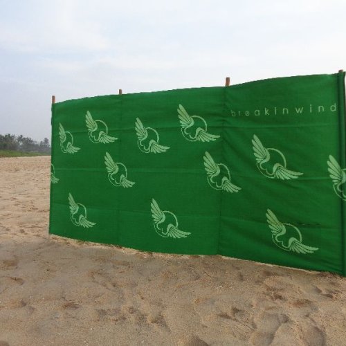 WBK 5 100% Cotton  Screen Printed Beach Windbreak