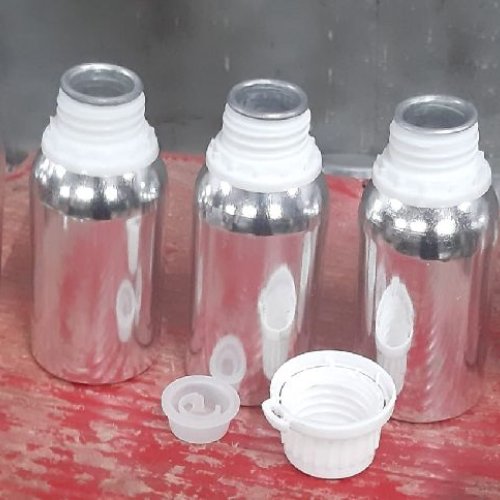 100ml Silver Anodised Aluminium Bottle