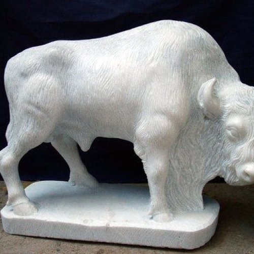 Marble Bull Statue