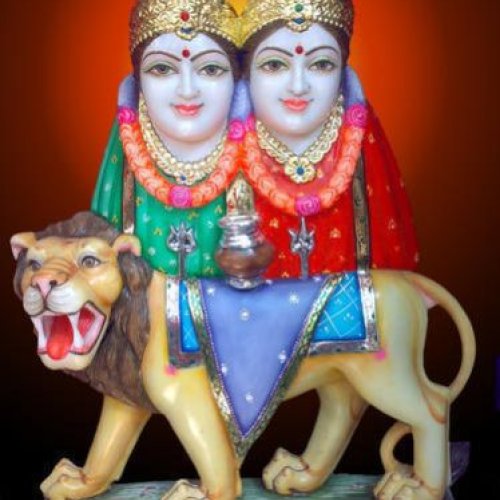 Marble Chamunda Mata Statue