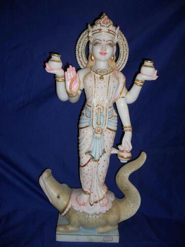 Marble Ganga Mata Statue