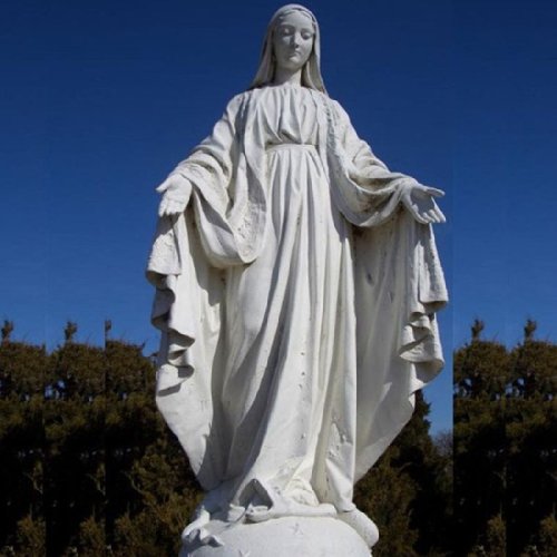 Marble Mother Mary Statue