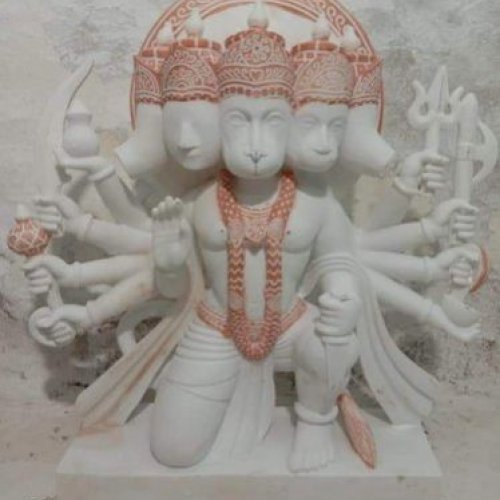 Marble Panchmukhi Hanuman Ji Statue
