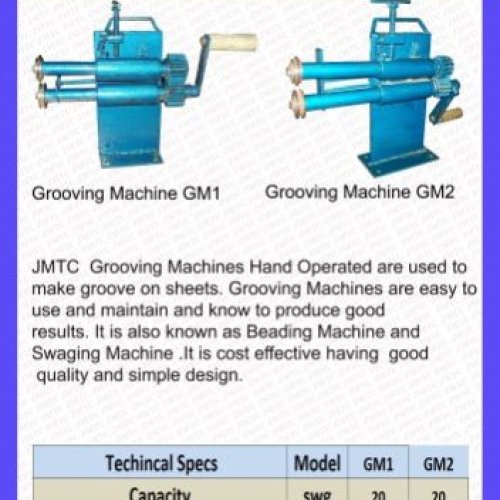 Hand Operated Sheet Grooving Machine