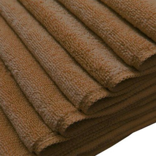 Brown Microfiber Cleaning Cloth