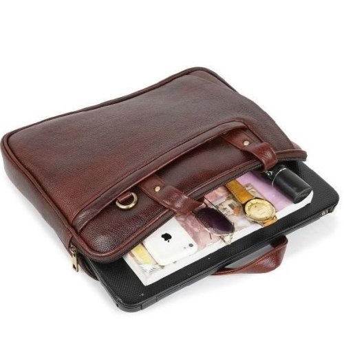 NDM Brown Leather Laptop Bags