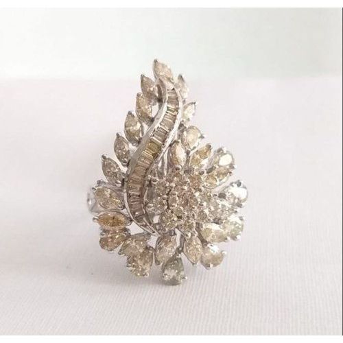 Pear Marquise Cocktail Ring