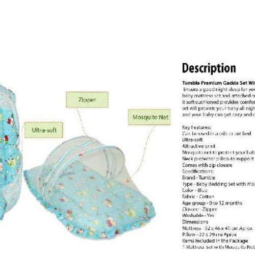 Premium Gadda Set With Mosquito Net