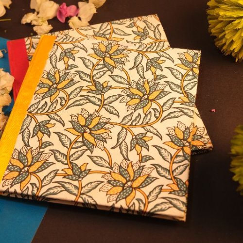 Handmade Floral Diary