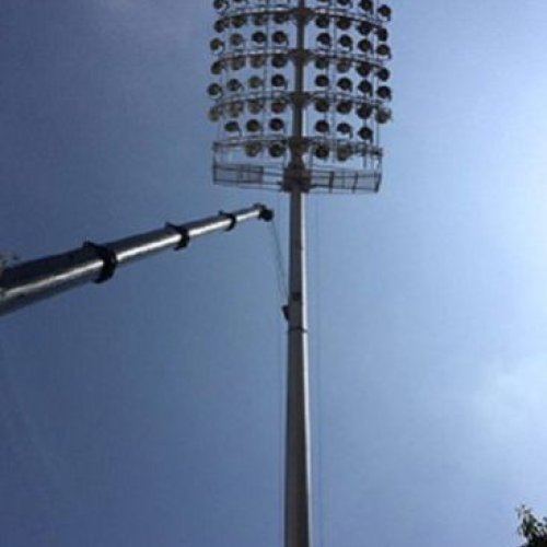 Powder Coated Stadium Light Poles
