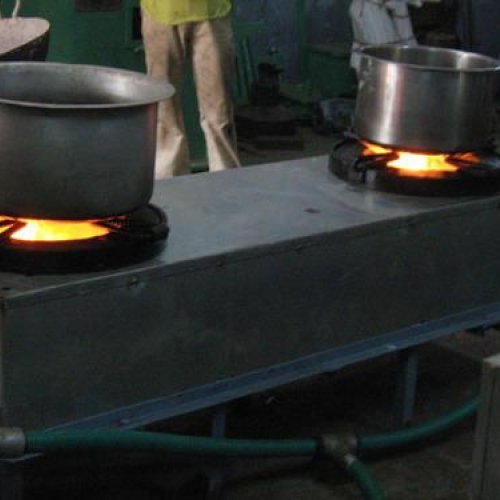 Biomass Two Pan Stove