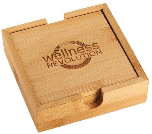 Mango Wood Tea Coaster Set