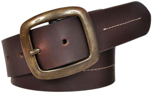 Men Brown Oil Pullup Leather Belt