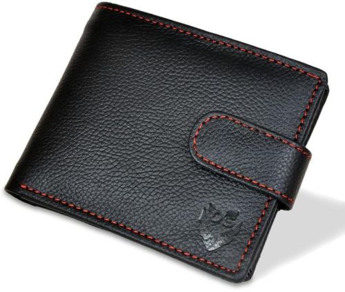 Men\'s Textured Genuine Leather Wallet