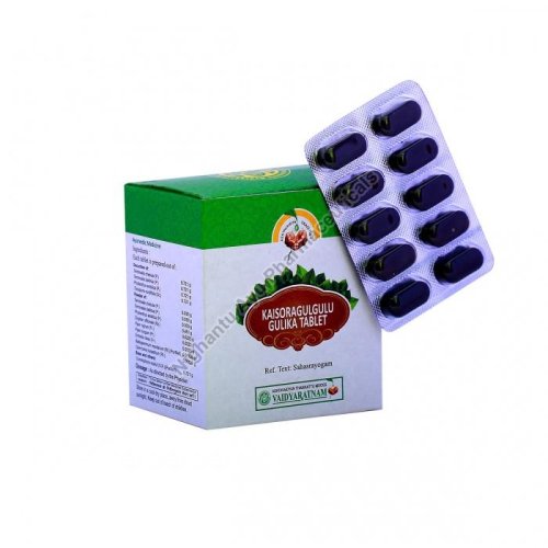 Vaidyaratnam Kaisoragulgulu Gulika Tablets