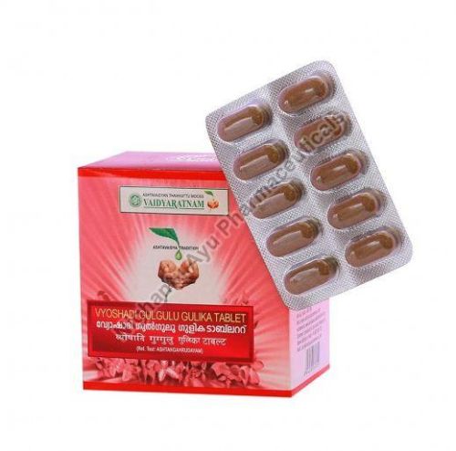 Vaidyaratnam Vyoshadi Gulgulu Gulika Tablets