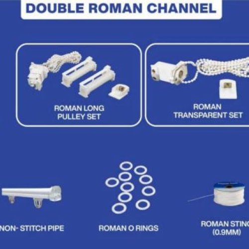 Double Roman Curtain Track System