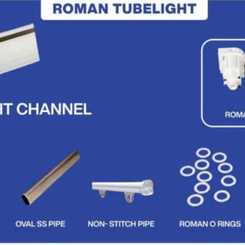 Roman Tube Light Curtain Track System