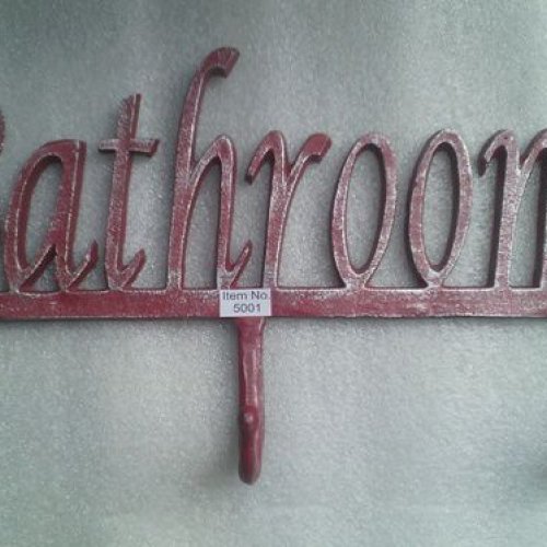 AL2092 Red & Gold Aluminum Wall Mount Hanger