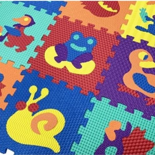 Animal Print Educational Floor Mat