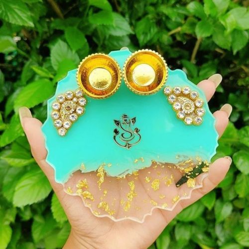 Resin Pooja Tray