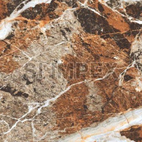 Morish Brown High Gloss Vitrified Tile