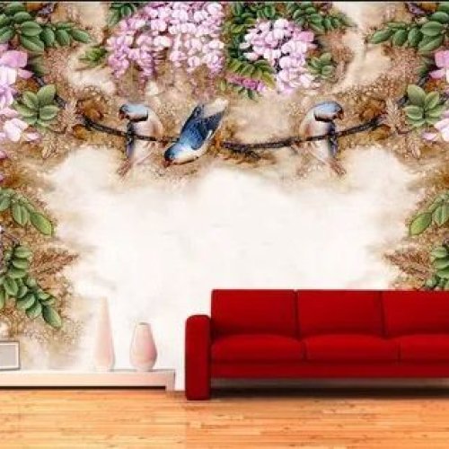 PVC Printed 7D Wallpaper
