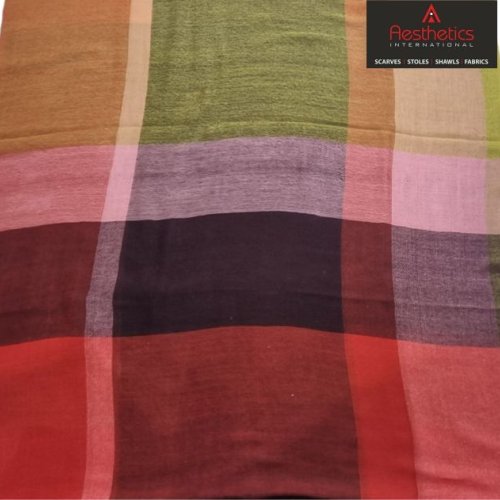 Dobby Check Woven Scarves