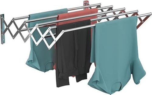 Stainless Steel Wallmounted Folding Rack 24 Inches