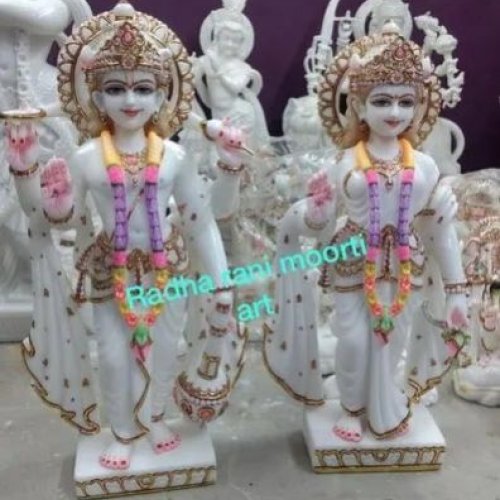 Marble Laxmi Narayan Statue