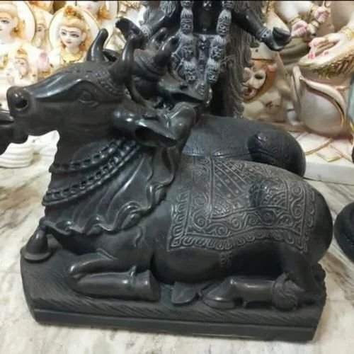 Marble Nandi Statue