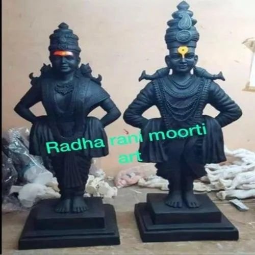 Marble Vitthal Rukmani Statue